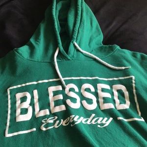 Cute Green Blessed Hoodie